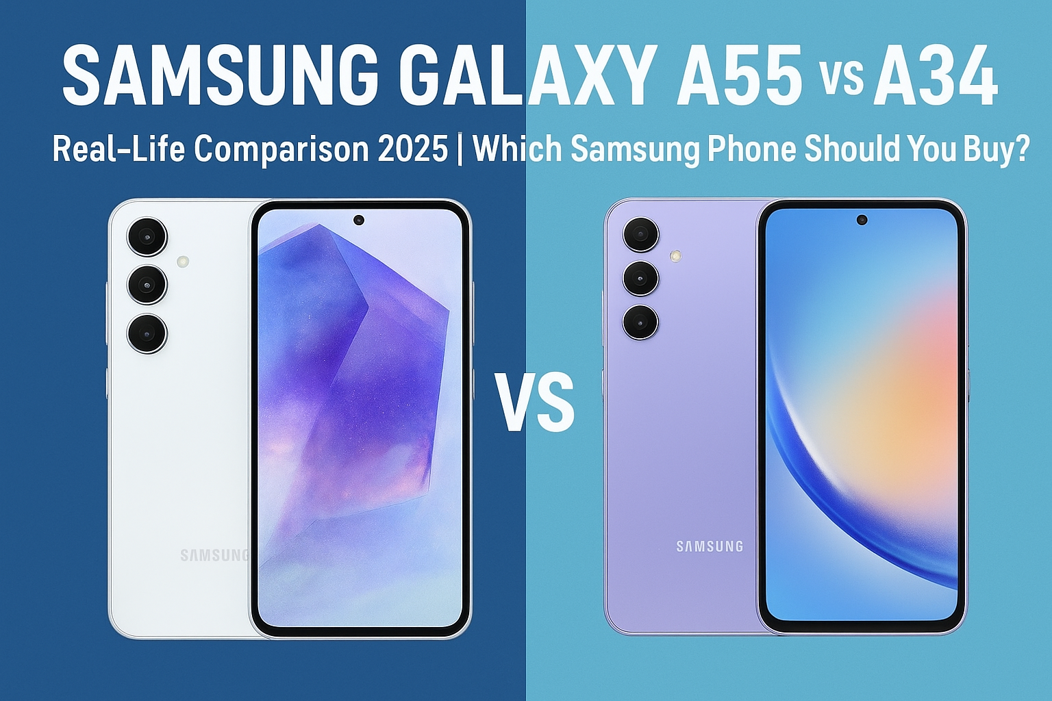 Samsung Galaxy A55 VS Samsung Galaxy A34
