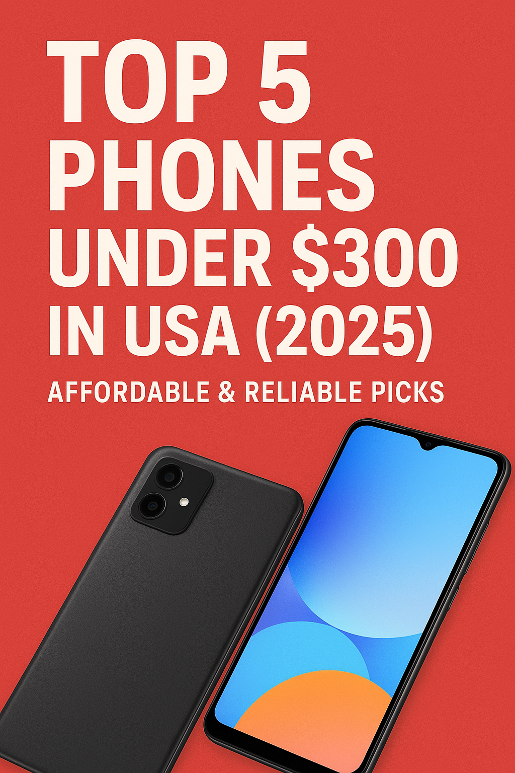 Top 5 Phones Under $300 in USA (2025) — Affordable & Reliable Picks