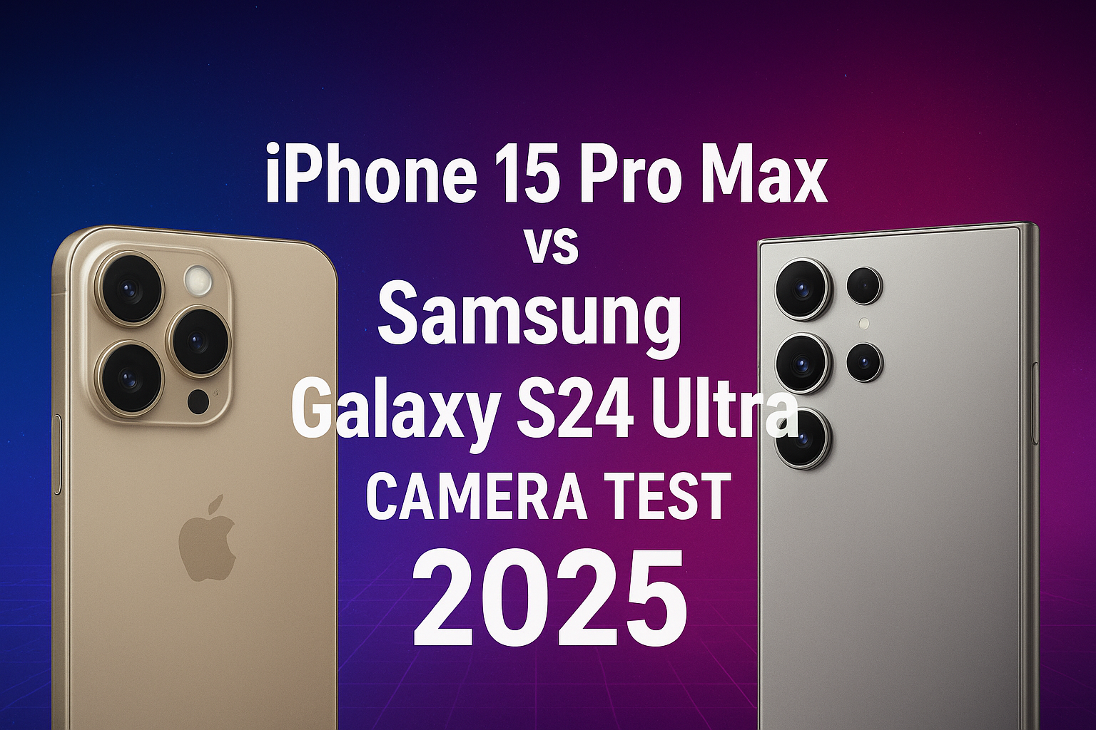 iPhone 15 Pro Max vs Samsung Galaxy S24 Ultra Camera Test 2025